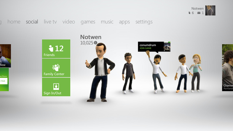 Illustration for article titled Does the New Xbox 360 Dashboard Look Familiar to You?